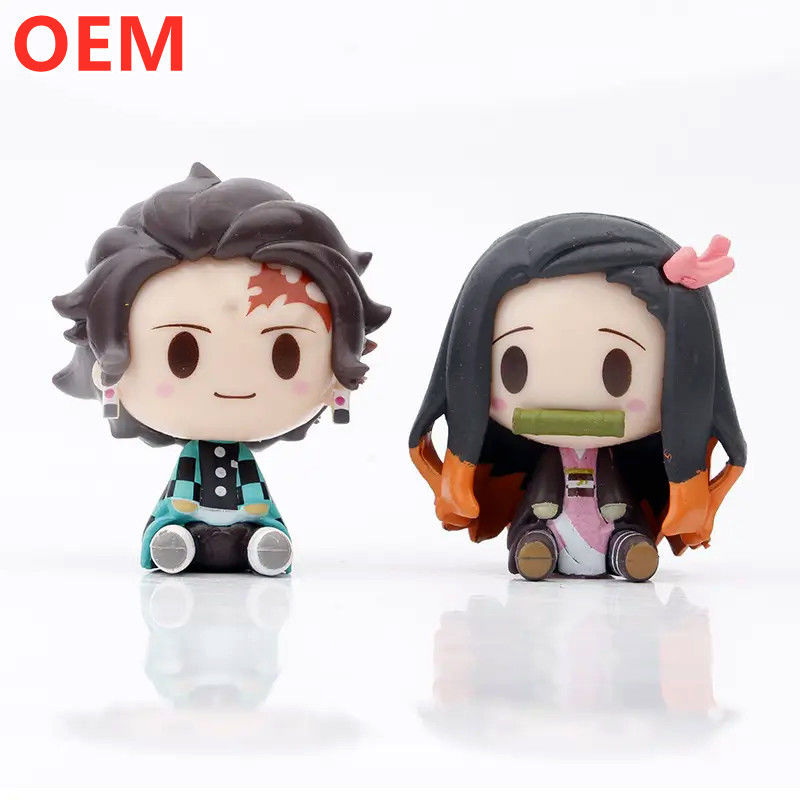 OEM Custom Mini Cute PVC Cartoon Figure Toys Untuk Anak-anak custom PVC figur mainan