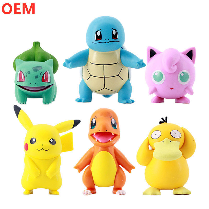 Koleksi 3d PVC Model Figurine Cartoon Figur Toys OEM Custom Plastik Cartoon Figur Toys