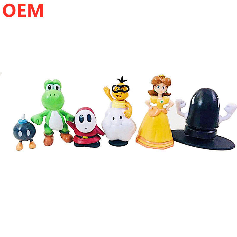 Koleksi 3d PVC Model Figurine Cartoon Figur Toys OEM Custom Plastik Cartoon Figur Toys