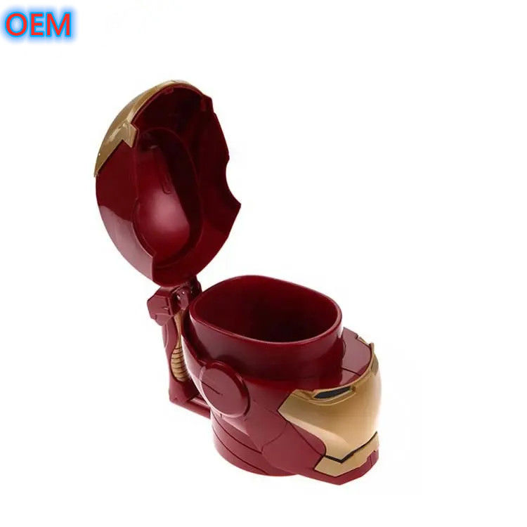 Pabrik Custom digunakan kembali Plastik Popcorn Container Bucket OEM Desain 3d Popcorn Bucket