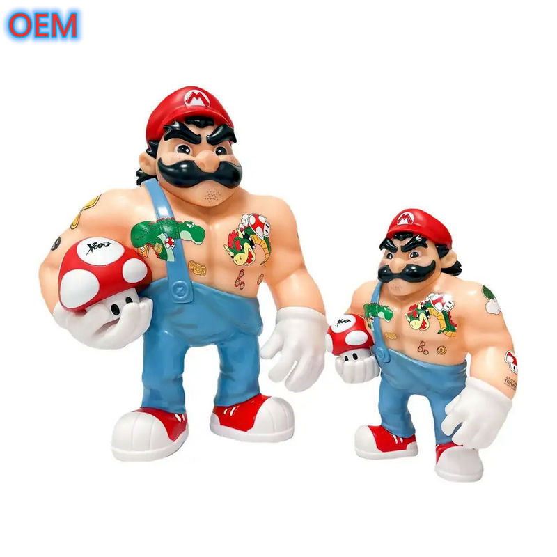 Custom 3d Plastik Animasi Animasi Animasi Tokoh Mainan OEM Desain PVC Tokoh Plastik Mainan