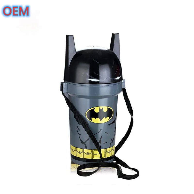 Karikatur Popcorn Bucket Kustomisasi, Desain OEM Kualitas Tinggi Plastik Popcorn Bucket