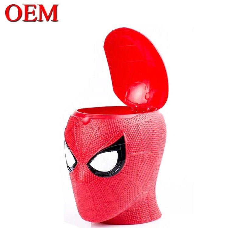 Custom Made Movie Star Spiderman Plastik Popcorn Container Bucket dengan Tutup