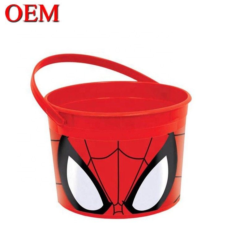 Custom Made Movie Star Spiderman Plastik Popcorn Container Bucket dengan Tutup