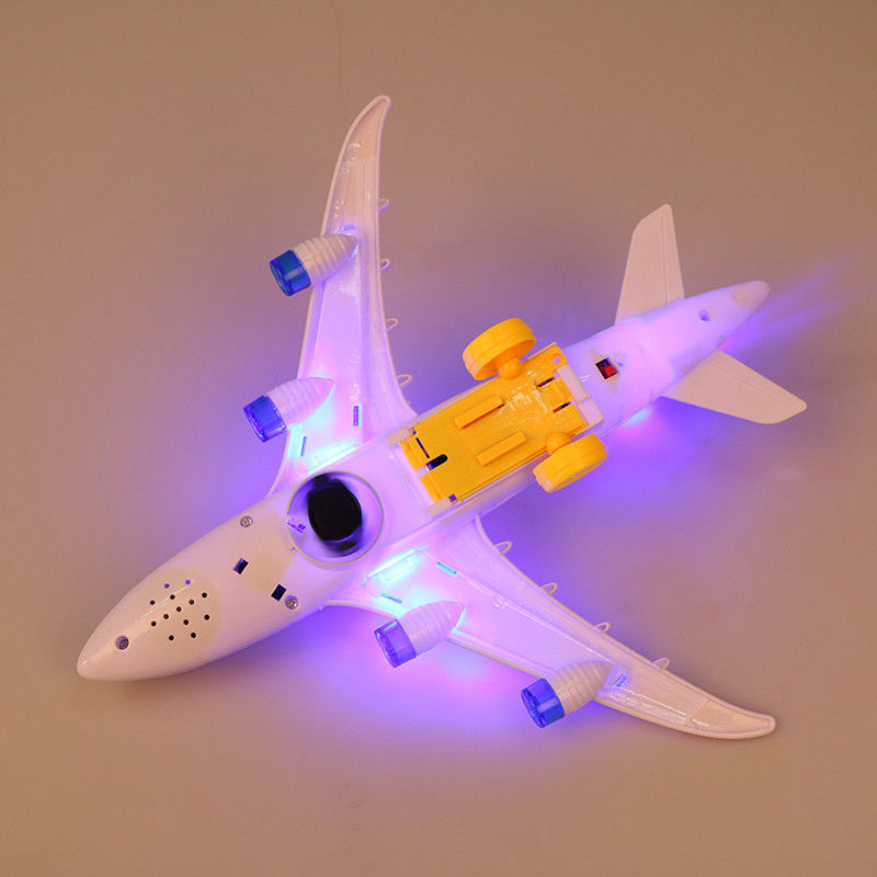DIY Perhimpunan Airbus Pesawat Autopilot Flash Sound Musik Lampu Mainan Pesawat Listrik Mainan Untuk Anak-anak Anak-anak