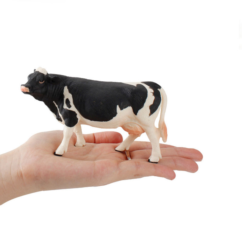 Custom Zoo Farm Fun Toys Model Sapi Action Figure Simulasi Figur Hewan Model Plastik