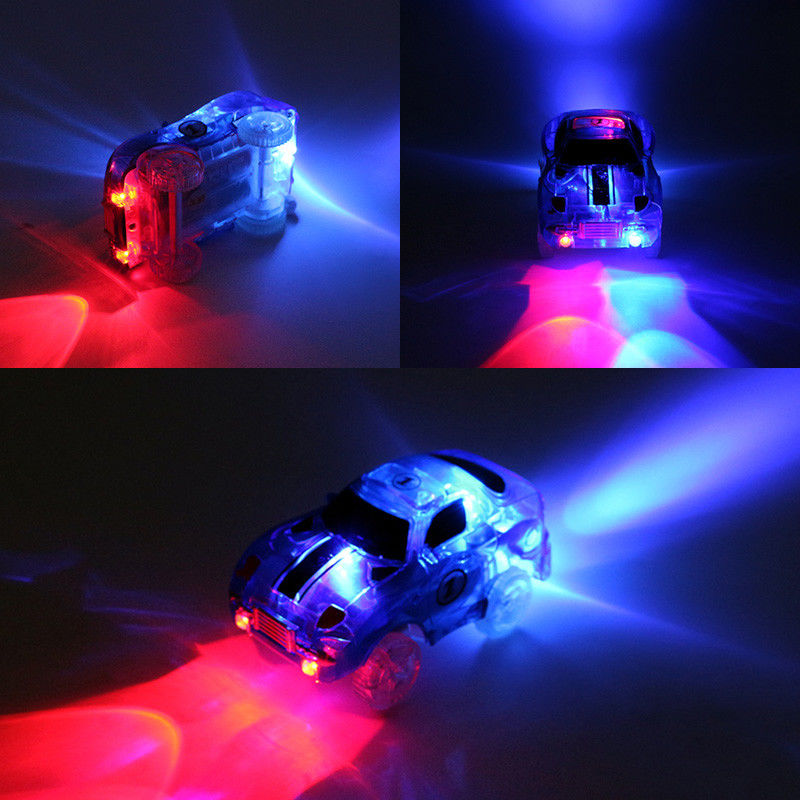 Custom LED Light Up Mobil Mainan Dengan Lampu Berkedip Fancy DIY Mobil Mainan Anak