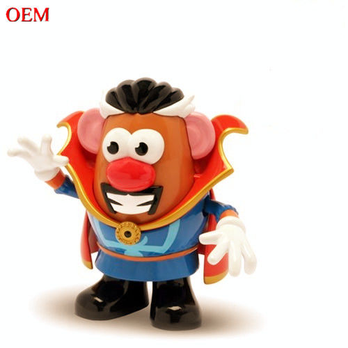 Manufaktur mainan desain mainan khusus OEM PVC Film Karakter Potato Head 3D Toy custom action figure