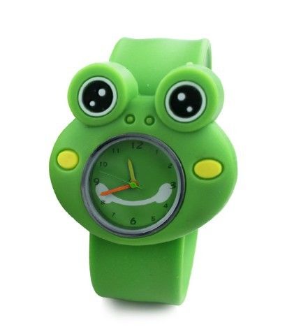 Digital Watch Cute Frog Slap 3D Kartun Hewan Anak laki-laki Anak perempuan Hadiah Kuarsa Jam Tangan