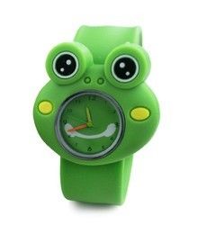 Digital Watch Cute Frog Slap 3D Kartun Hewan Anak laki-laki Anak perempuan Hadiah Kuarsa Jam Tangan