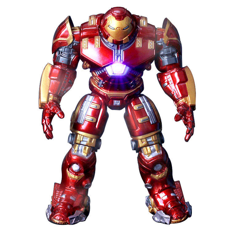Custom Hero Man Joints Movable Dolls Mark With LED Light PVC Action Figure Toy (Toy Aksi Pria Pahlawan)