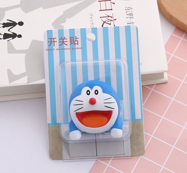 Kt Cat Kartun Switch Cover Ruang Dekorasi 3D On-Off Switch Sticker Switch Outlet Wall Sticker