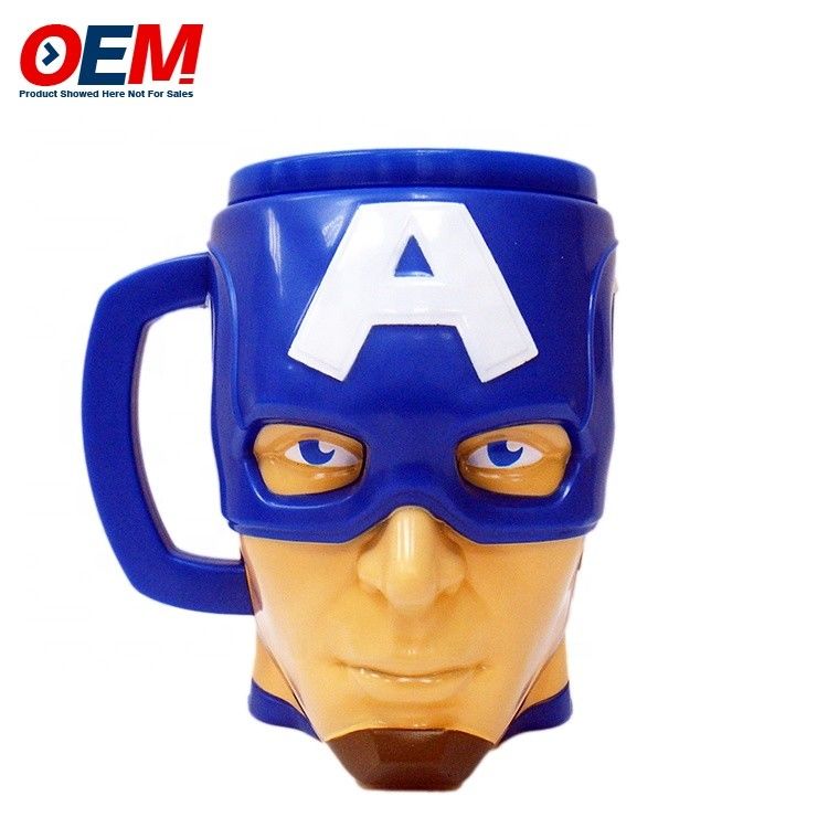 Pabrik OEM 3D Mug Cup Plastik Disni Cup Supplier mainan cangkir tokoh kartun khusus