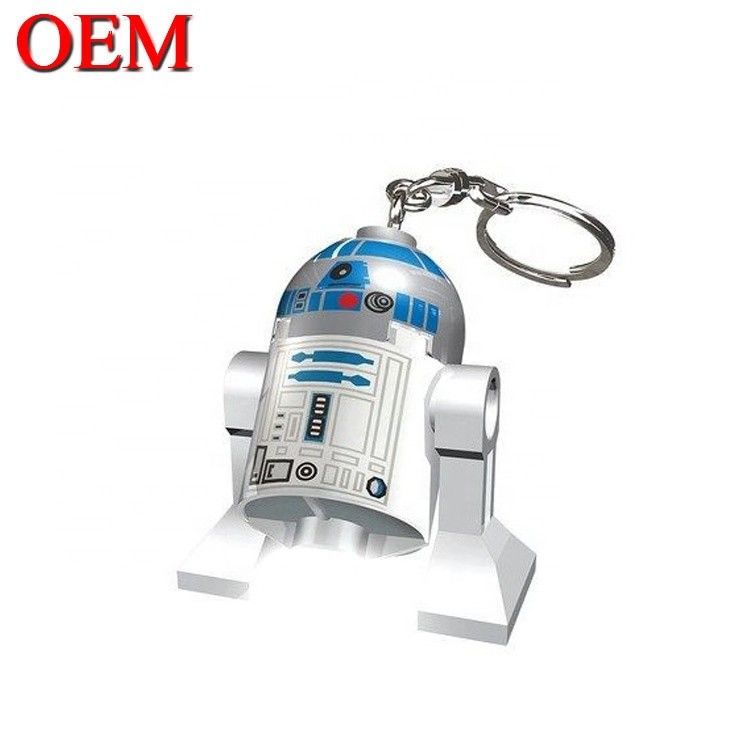 custom vinyl mainan membuat 3D LED Kartun Keychain Aksesoris Plastik Keyring Untuk Tas