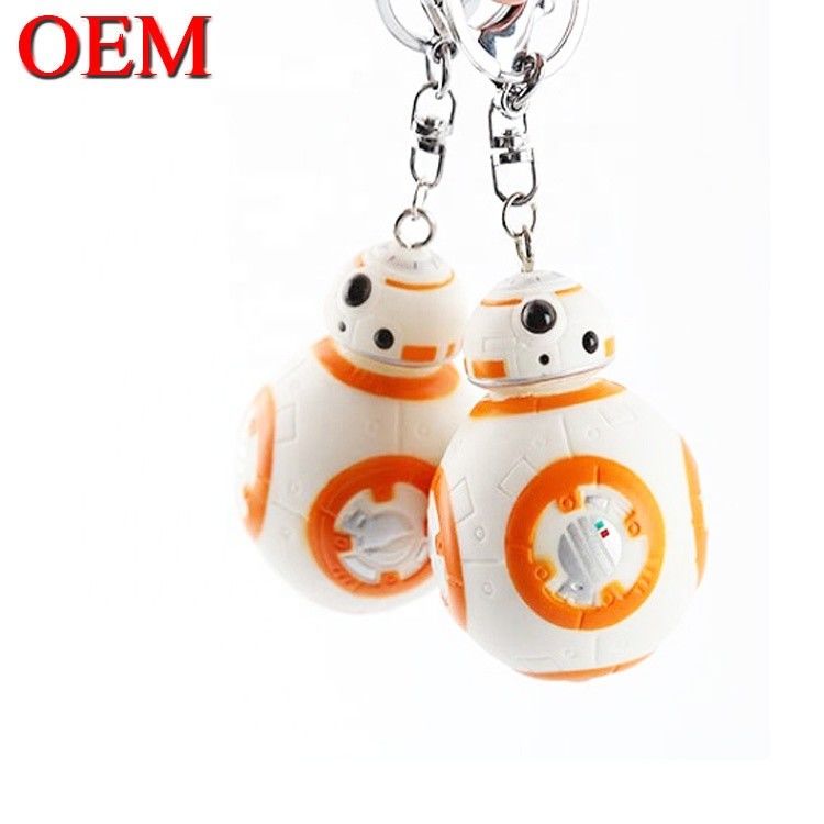custom vinyl mainan membuat 3D LED Kartun Keychain Aksesoris Plastik Keyring Untuk Tas