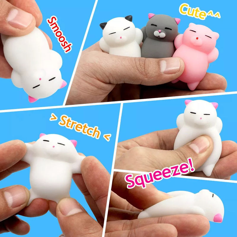 OEM pabrik kustom Hewan Antistress Slimy Squeeze Toys Lucu Mainan Mini Mochi Squishy mainan
