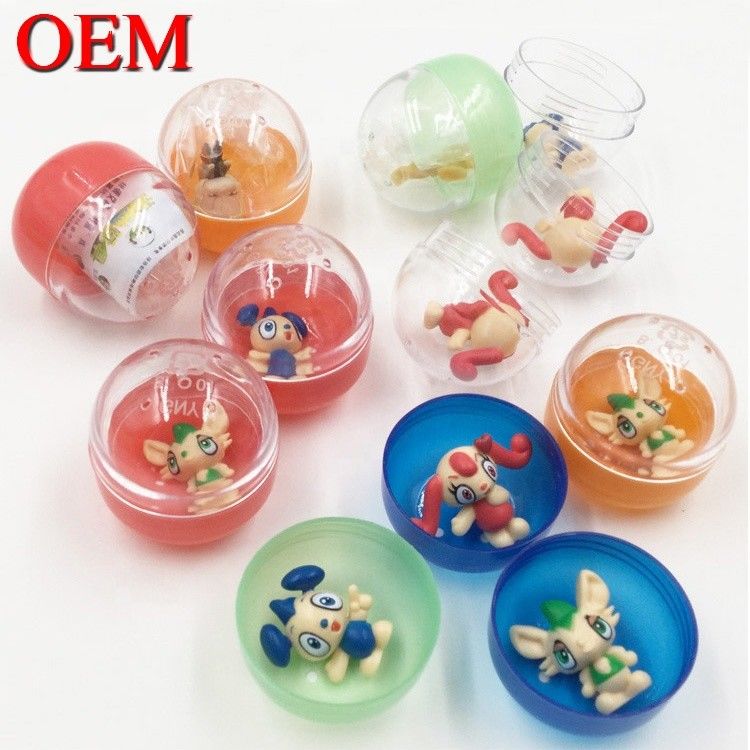 Desain Custom Capsule Ball Dengan Tokoh Anime Untuk Anak-anak Hadiah OEM telur figur mainan