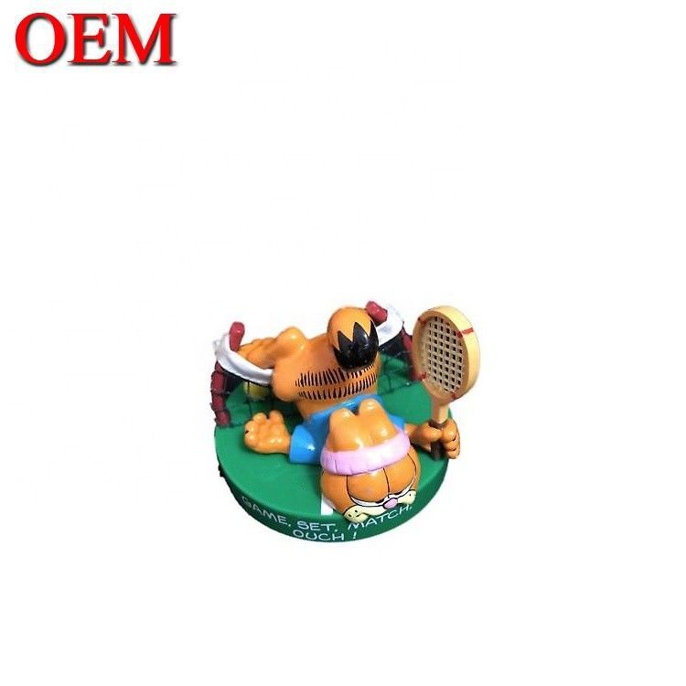 Produsen OEM Plastic Lazy Cat Toy Figure Custom PVC 3D Anime Injeksi Seni Vinyl Toys