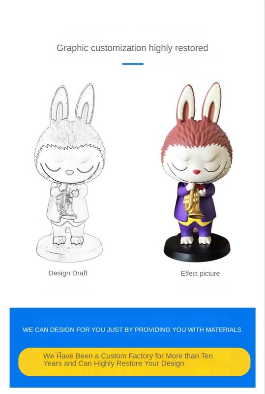 Buatlah Figurimu Sendiri 3D Figurine Toy Doorstop Pulling Hat Door Stopper Pabrik OEM