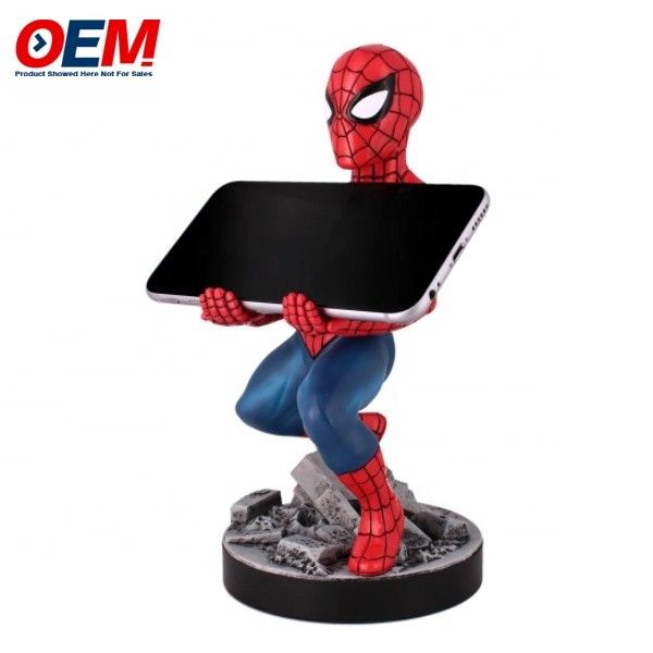Spidman Mobile Phone Holder Made Desk Office Home Desktop Toy OEM PVC Phone Holder Figur