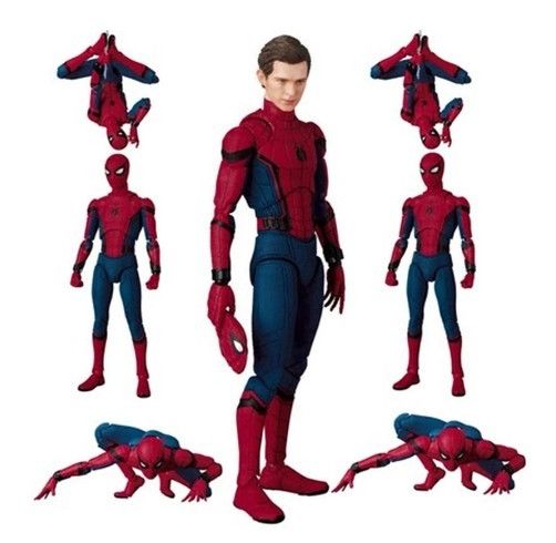 Custom Kualitas tinggi 15cm Spider Man Toys Tom Holland PVC Action Figure Spiderman Koleksi mainan dengan kotak