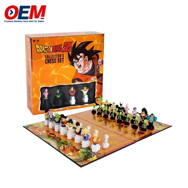 Set Catur Karakter Plastik PVC yang Disesuaikan OEM Figur Catur Set Papan Catur Buat Mainan Catur Lucu