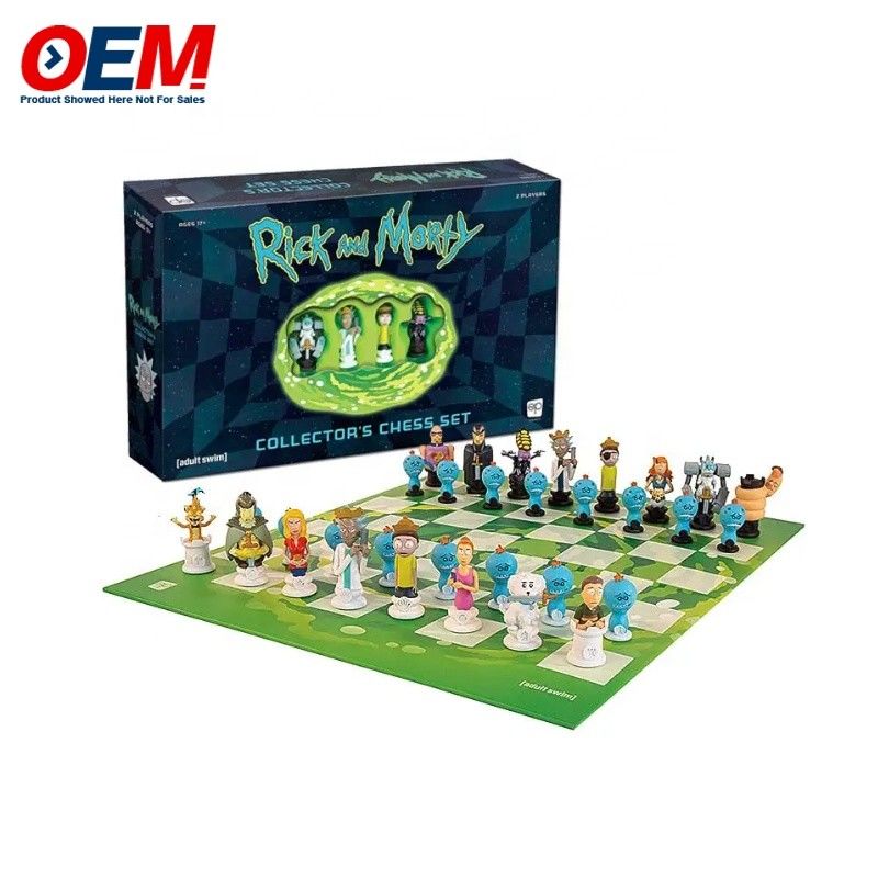 Custom Plastik Dekoratif Film Pahlawan Figur Karakter Catur Set Made Kartun Mainan Game Catur