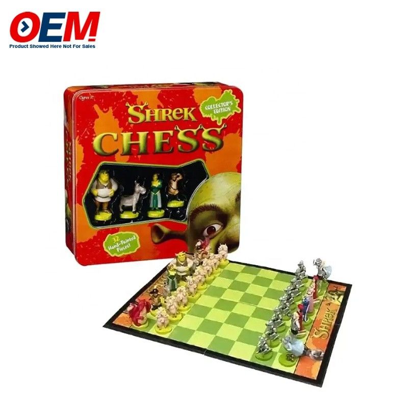 Custom Plastik Dekoratif Film Pahlawan Figur Karakter Catur Set Made Kartun Mainan Game Catur