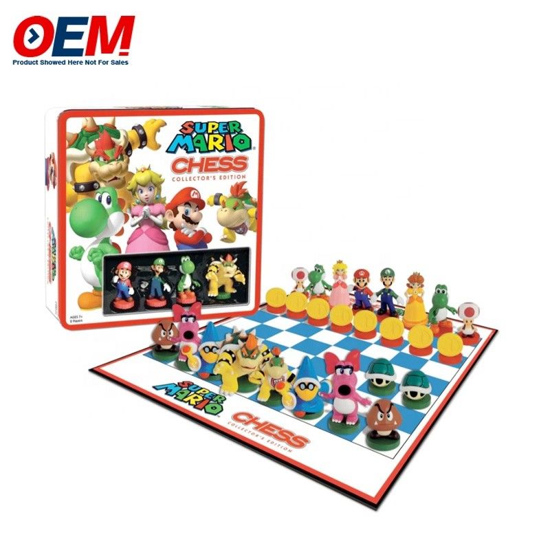 Custom Plastik Dekoratif Film Pahlawan Figur Karakter Catur Set Made Kartun Mainan Game Catur