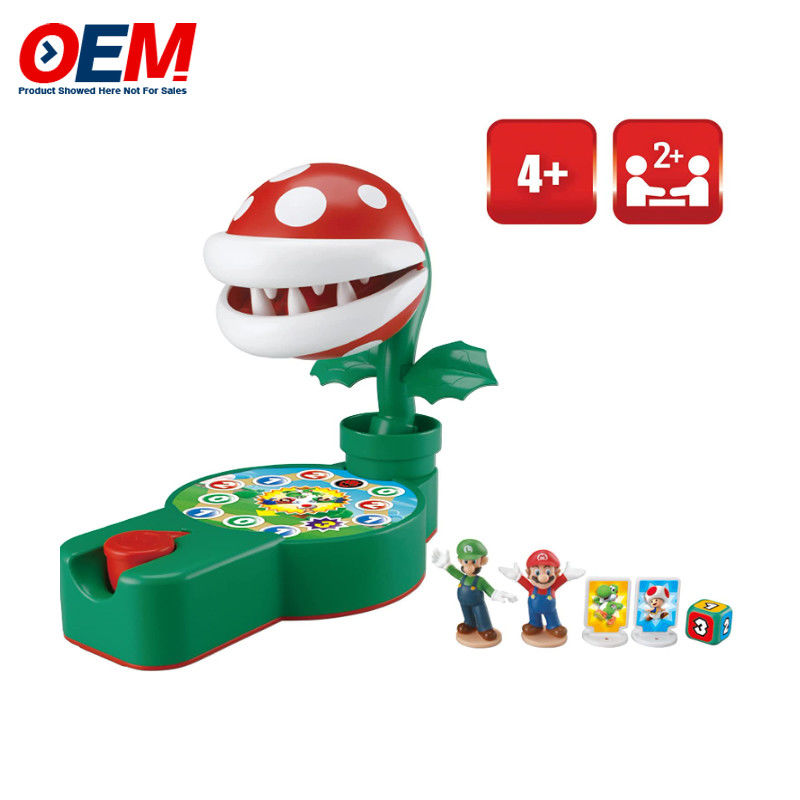 Permainan Gigi Super Mario Piranha Plant Escape dibuat Tabletop Action Game untuk Usia 4+ dengan 2 koleksi Super Mario Action Figures
