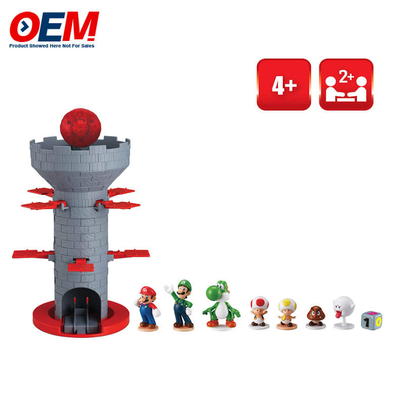 Permainan Gigi Super Mario Piranha Plant Escape dibuat Tabletop Action Game untuk Usia 4+ dengan 2 koleksi Super Mario Action Figures