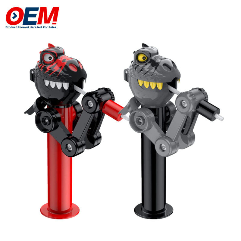 Pop-Up Lollipop Holder Case Made Plastic Candy Toy OEM Kreatif Lollipop Toy Untuk Anak