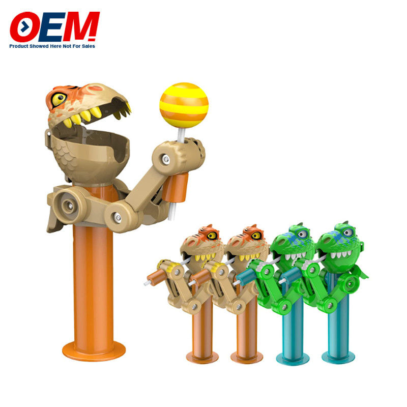 Pop-Up Lollipop Holder Case Made Plastic Candy Toy OEM Kreatif Lollipop Toy Untuk Anak