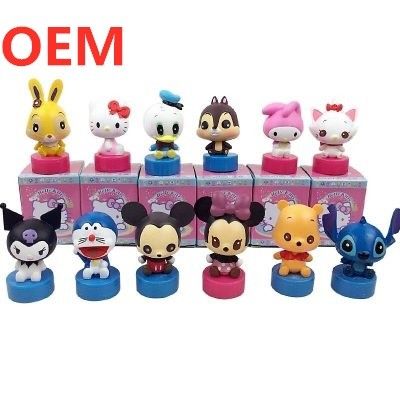 OEM Disesuaikan Mini Kartun Stamper Mainan 3d Gambar Stamper Self-tinta Stamp Plastik Mainan Anak-anak Bahan ramah lingkungan 5000PCS