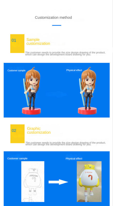 Pabrik Custom OEM Cute 3D Mini Figure Anime Telepon Kabel Gigitan Mainan mainan plastik PVC vinyl khusus