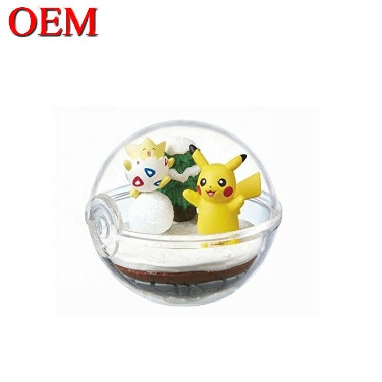 Custom Mini Karakter Kartun Capsule Figure Telur Plastik Cute Toy Dibuat dari PVC Toy Capsule