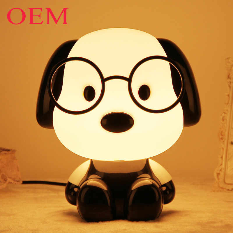 Animals Cartoon Dog Night Light Portable Rumah Dekorasi Meja Lampu