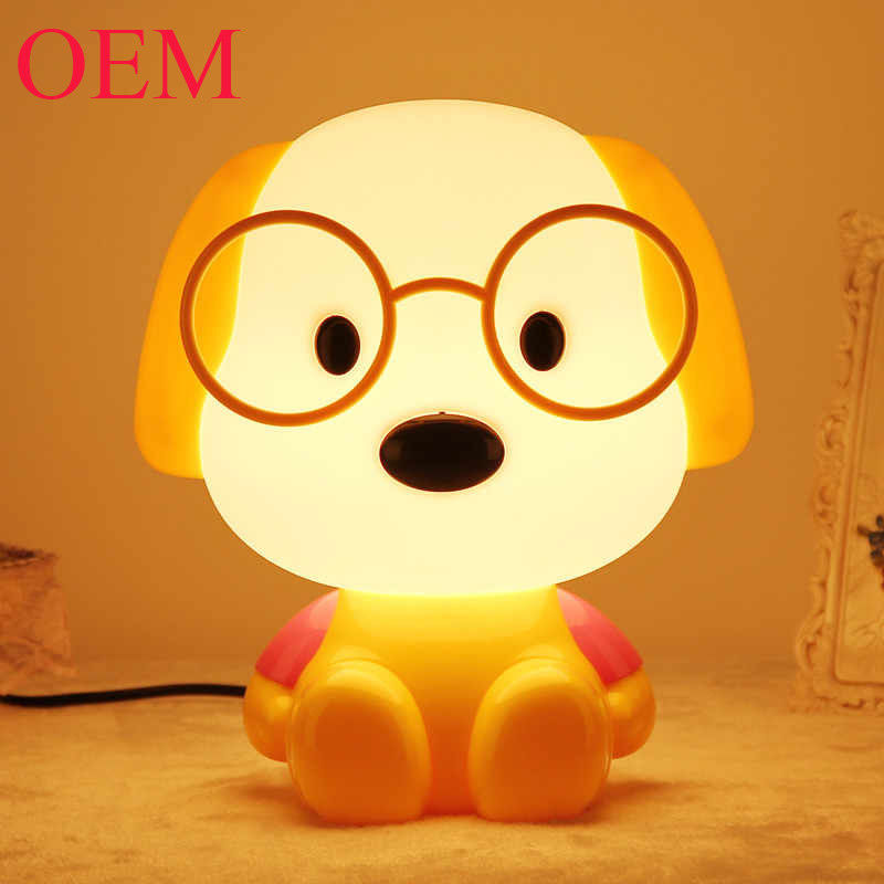 Animals Cartoon Dog Night Light Portable Rumah Dekorasi Meja Lampu