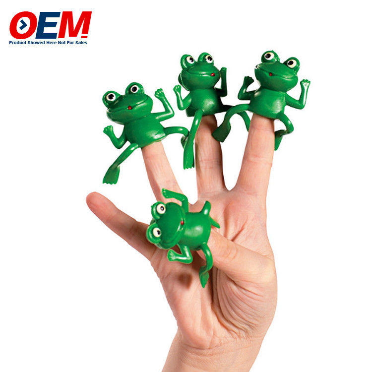 Permainan Jari Hewan Dinosaurus Plastik Customized Oem Karakter Hutan Boneka Jari Dibuat dari Silikon Mainan Anak