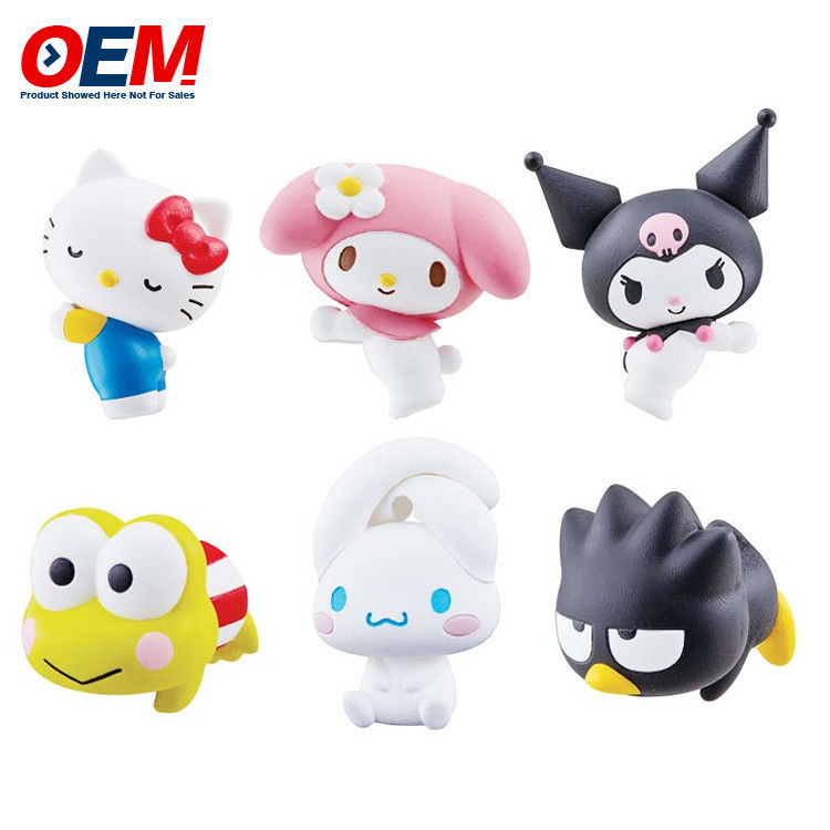 Custom PVC Cute Mini Figure OEM Plastik Cartoon Toy Buat 5cm Tinggi Plastik Toy