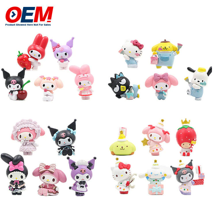 Custom PVC Cute Mini Figure OEM Plastik Cartoon Toy Buat 5cm Tinggi Plastik Toy