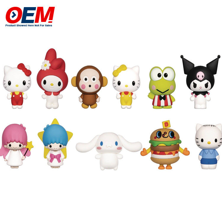 Custom PVC Cute Mini Figure OEM Plastik Cartoon Toy Buat 5cm Tinggi Plastik Toy