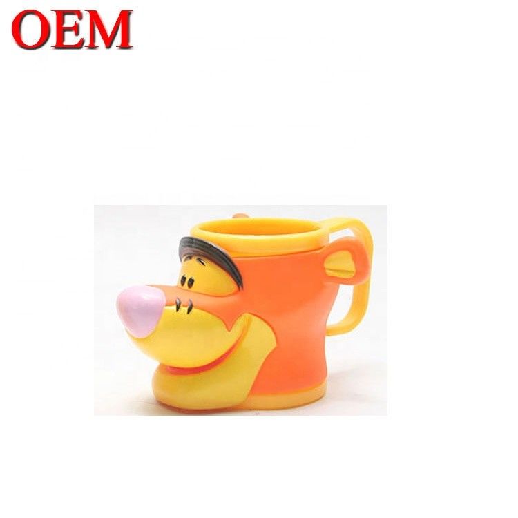 Custom Tinggi Kualitas ramah lingkungan 3d Angka Piala Es Cute Kartun Mainan Cream Mug
