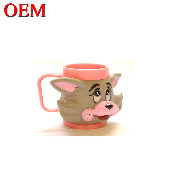 Custom Tinggi Kualitas ramah lingkungan 3d Angka Piala Es Cute Kartun Mainan Cream Mug