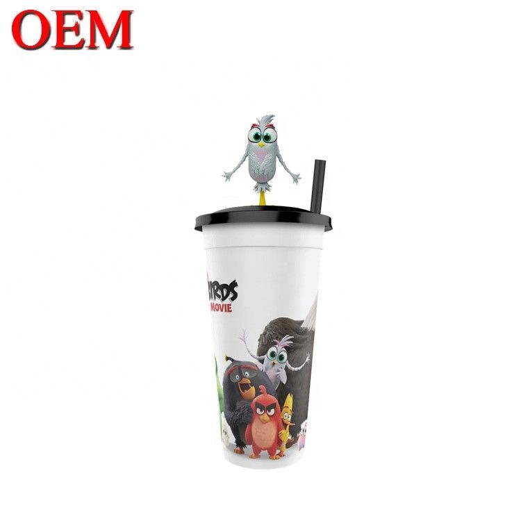 Custom Desain Anda Sendiri kecil PVC 3D Cup Tokoh OEM Plastik Topper Tokoh Mainan