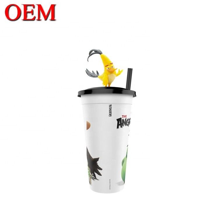 Custom Desain Anda Sendiri kecil PVC 3D Cup Tokoh OEM Plastik Topper Tokoh Mainan