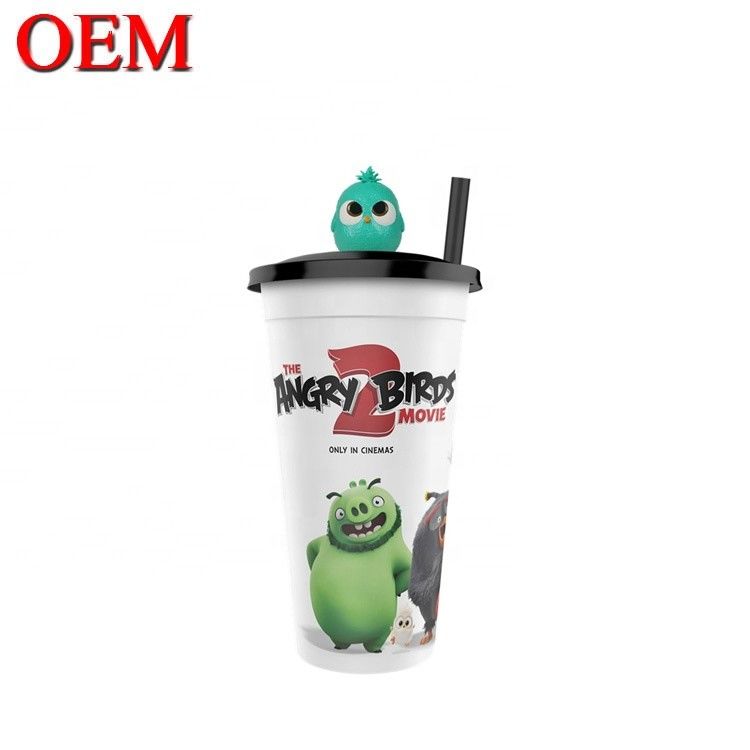 Custom Desain Anda Sendiri kecil PVC 3D Cup Tokoh OEM Plastik Topper Tokoh Mainan