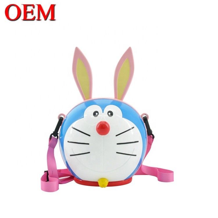 Custom Cute Plastic Cartoon Role 3D Toy Popcorn Bucket OEM Food Container untuk Natal