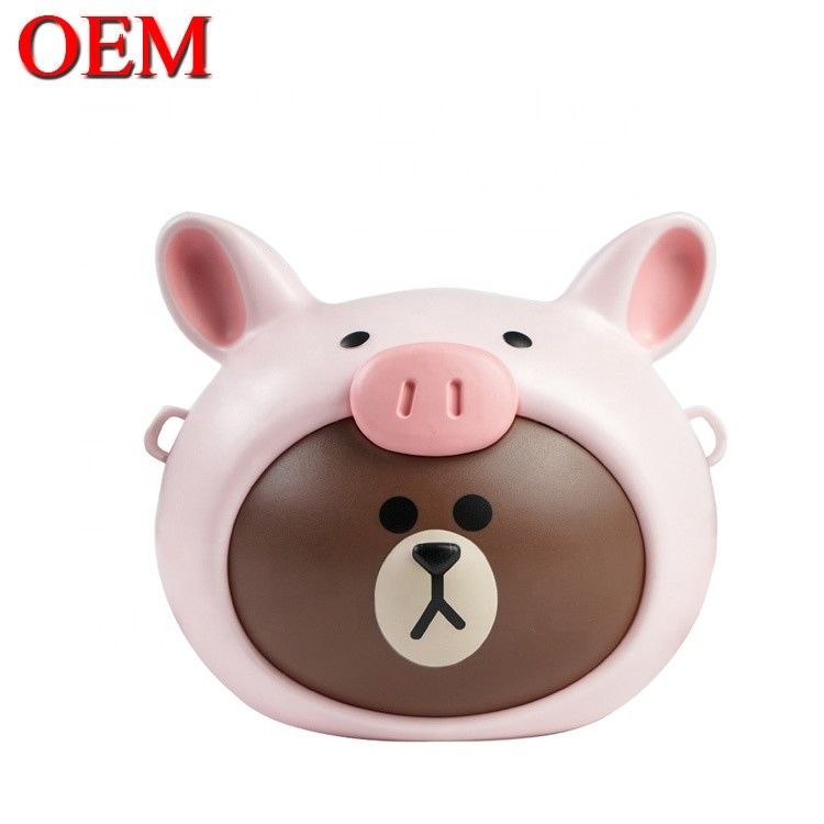 Produsen mainan khusus Cute Plastic 3D Disney Figure Toy Popcorn Bucket Untuk Natal