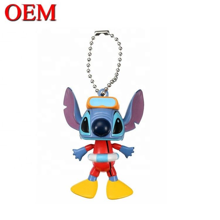 Custom Pvc Figur Supplier Custom Key Holder OEM Kartun Mainan Keychain FAMA Pabrik